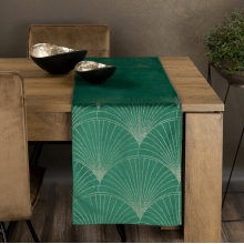 OBRUS BLINK 14 35 X 180 CM CIEMNOZIELONY