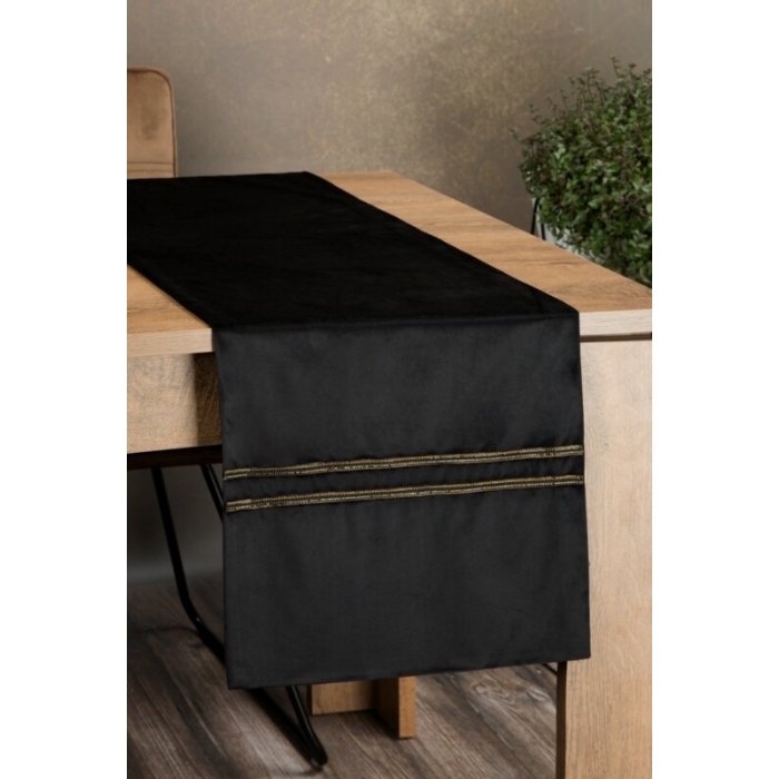 OBRUS GLEN 4 35 X 140 CM CZARNY