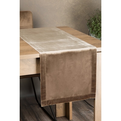 OBRUS ROYAL 1 35 X 140 CM CIEMNOBEŻOWY