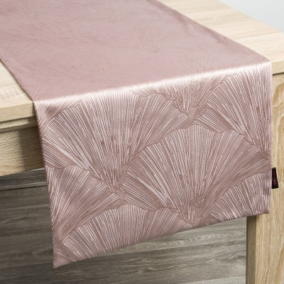 OBRUS GOJA 40 X 140 CM PUDROWY RÓŻ