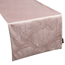 OBRUS GOJA 40 X 140 CM PUDROWY RÓŻ