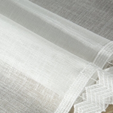 OBRUS DEKORACYJNY 35 X 180 CM BIAŁY