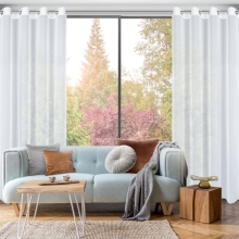 FIRANA GOTOWA ARLETA 135 X 270 CM BIAŁY