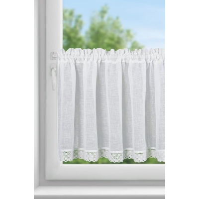 FIRANA GOTOWA LISA NA TAŚMIE 150 X 60 CM BIAŁY