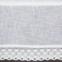 FIRANA GOTOWA LISA NA TAŚMIE 150 X 60 CM BIAŁY