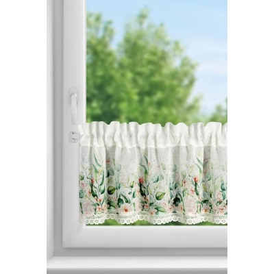 FIRANA GOTOWA ESTERA NA TAŚMIE 150 X 30 CM BIAŁY