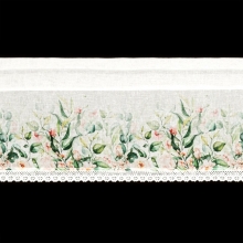 FIRANA GOTOWA ESTERA NA TAŚMIE 150 X 30 CM BIAŁY