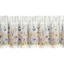 FIRANA GOTOWA ROZALIE NA TAŚMIE 150 X 30 CM BIAŁY