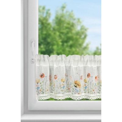 FIRANA GOTOWA NATI NA TAŚMIE 150 X 30 CM BIAŁY