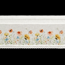 FIRANA GOTOWA NATI NA TAŚMIE 150 X 30 CM BIAŁY
