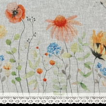 FIRANA GOTOWA NATI NA TAŚMIE 150 X 60 CM BIAŁY