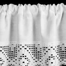 FIRANA GOTOWA ISAAC NA TAŚMIE 150 X 30 CM BIAŁY