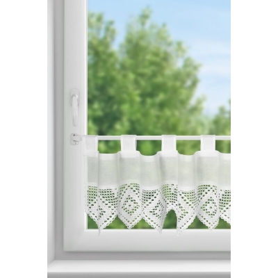 FIRANA GOTOWA ISAAC NA SZELKACH 150 X 30 CM BIAŁY