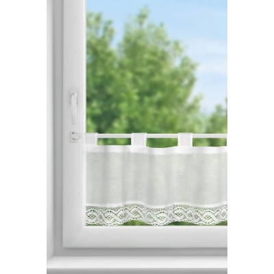 FIRANA GOTOWA VINCE NA SZELKACH 150 X 30 CM BIAŁY