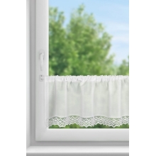 FIRANA GOTOWA CLARIE NA TAŚMIE 150 X 30 CM BIAŁY