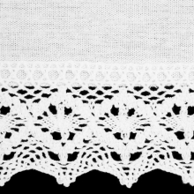 FIRANA GOTOWA CLARIE NA TAŚMIE 150 X 30 CM BIAŁY