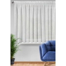 FIRANA GOTOWA CARLA NA TAŚMIE 300 X 145 CM BIAŁY