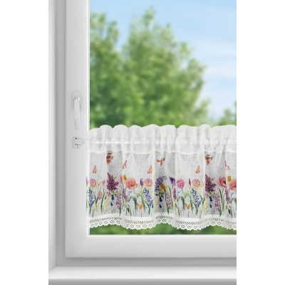 FIRANA GOTOWA BELLA NA TAŚMIE 150 X 30 CM BIAŁY