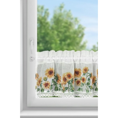 FIRANA GOTOWA HELIA NA TAŚMIE 150 X 30 CM BIAŁY
