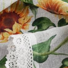 FIRANA GOTOWA HELIA NA TAŚMIE 150 X 30 CM BIAŁY