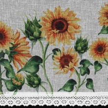 FIRANA GOTOWA HELIA NA TAŚMIE 150 X 60 CM BIAŁY