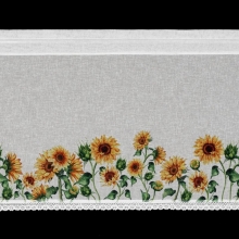 FIRANA GOTOWA HELIA NA TAŚMIE 150 X 60 CM BIAŁY