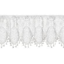 FIRANA GOTOWA MOLY NA TAŚMIE 150 X 30 CM BIAŁY