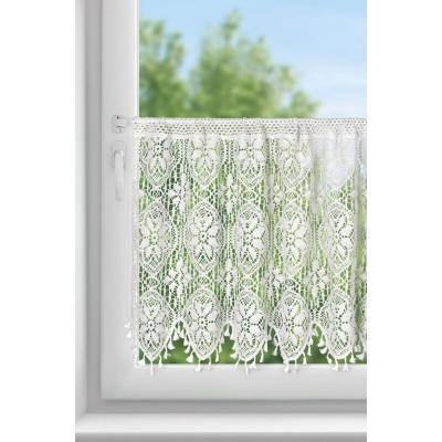 FIRANA GOTOWA MOLY NA TAŚMIE 150 X 60 CM BIAŁY