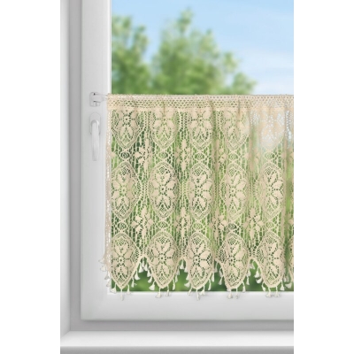 FIRANA GOTOWA MOLY NA TAŚMIE 150 X 60 CM JASNOBEŻOWY