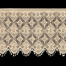 FIRANA GOTOWA MOLY NA TAŚMIE 150 X 60 CM JASNOBEŻOWY