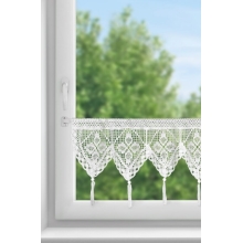 FIRANA GOTOWA MARTHA NA TAŚMIE 150 X 30 CM BIAŁY