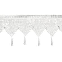 FIRANA GOTOWA MARTHA NA TAŚMIE 150 X 30 CM BIAŁY
