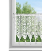 FIRANA GOTOWA MARTHA NA TAŚMIE 150 X 60 CM BIAŁY