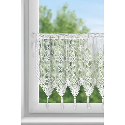 FIRANA GOTOWA MARTHA NA TAŚMIE 150 X 60 CM BIAŁY