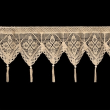 FIRANA GOTOWA MARTHA NA TAŚMIE 150 X 30 CM JASNOBEŻOWY