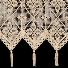 FIRANA GOTOWA MARTHA NA TAŚMIE 150 X 30 CM JASNOBEŻOWY