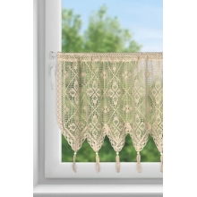 FIRANA GOTOWA MARTHA NA TAŚMIE 150 X 60 CM JASNOBEŻOWY
