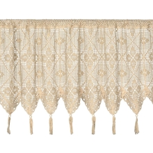 FIRANA GOTOWA MARTHA NA TAŚMIE 150 X 60 CM JASNOBEŻOWY