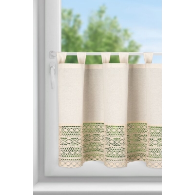 FIRANA GOTOWA MADDELINE NA SZELKACH 150 X 60 CM JASNOBEŻOWY
