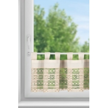 FIRANA GOTOWA MADDELINE NA SZELKACH 150 X 35 CM JASNOBEŻOWY