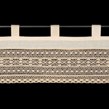 FIRANA GOTOWA MADDELINE NA SZELKACH 150 X 35 CM JASNOBEŻOWY