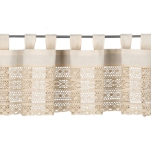 FIRANA GOTOWA MADDELINE NA SZELKACH 150 X 35 CM JASNOBEŻOWY