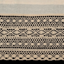 FIRANA GOTOWA MADDELINE NA SZELKACH 150 X 35 CM JASNOBEŻOWY