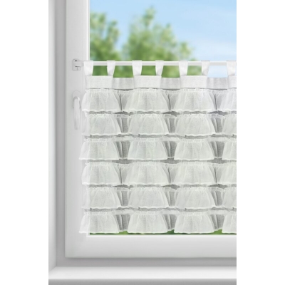 FIRANA GOTOWA LILIA 2 NA SZELKACH 150 X 70 CM BIAŁY