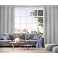 ZASŁONA GOTOWA ANGELICA 140 X 250 CM SREBRNY