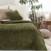 KOC KAYLA 130 X 160 CM CIEMNOZIELONY