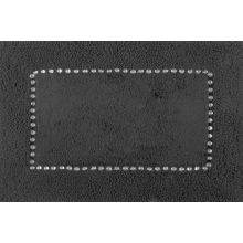 DYWANIK ŁAZIENKOWY CHIC 60 X 90 CM CZARNY
