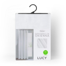 FIRANA GOTOWA LUCY NA SZELKACH 140 X 250 CM BIAŁY