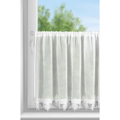 FIRANA GOTOWA SOPHIA 150 X 30 CM BIAŁY