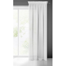 FIRANA GOTOWA SANDRA NA TAŚMIE 140 X 270 CM BIAŁY
